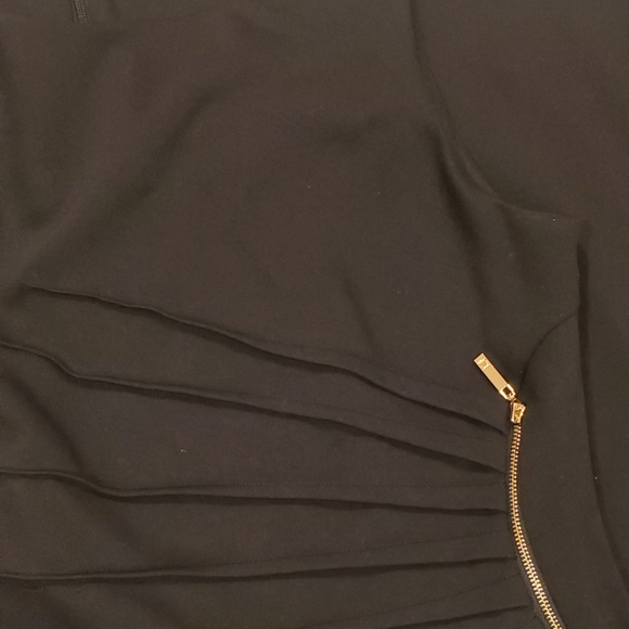 Ivanka Trump Women Black Formal  Dress With Beatiful Gold Zipper Size 10 - Picture 3 of 3